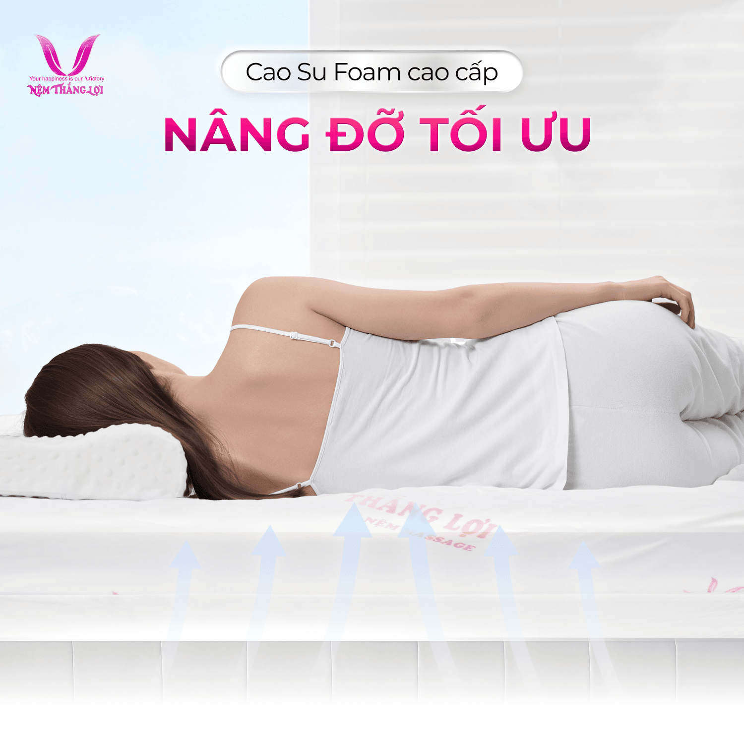 NỆM CAO SU FOAM MASSAGE THẮNG LỢI - Ảnh 3