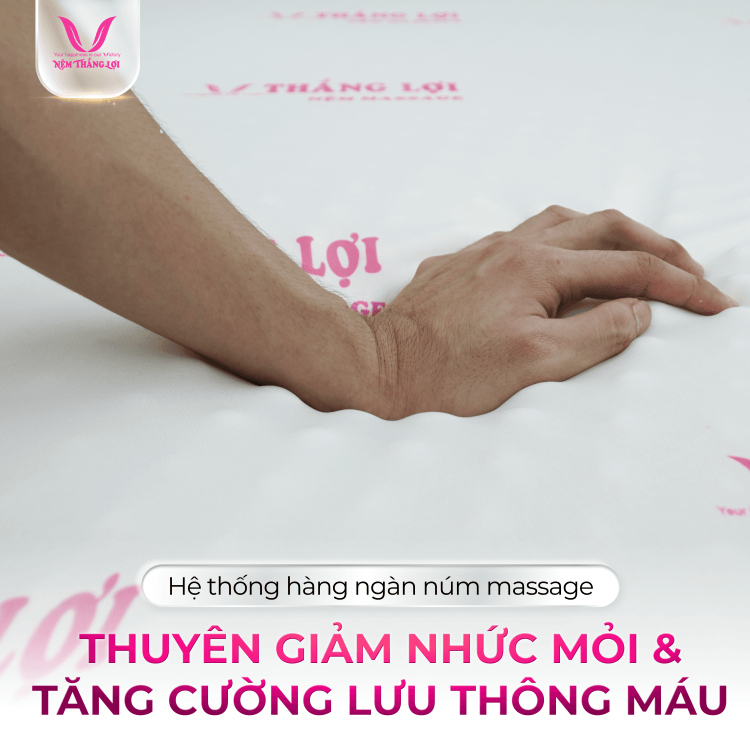 NỆM CAO SU FOAM MASSAGE THẮNG LỢI - Ảnh 2