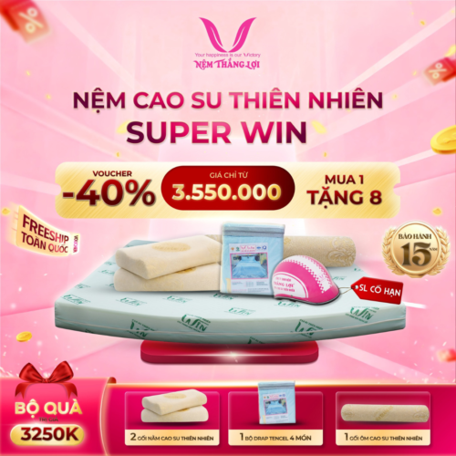 NỆM CAO SU THIÊN NHIÊN SUPER WIN THẮNG LỢI
